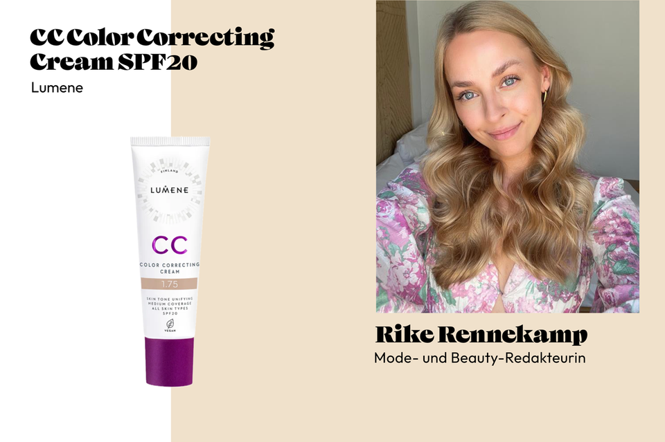 Even a small amount of this CC cream is enough for beauty lover Rike to achieve the perfect glow.
