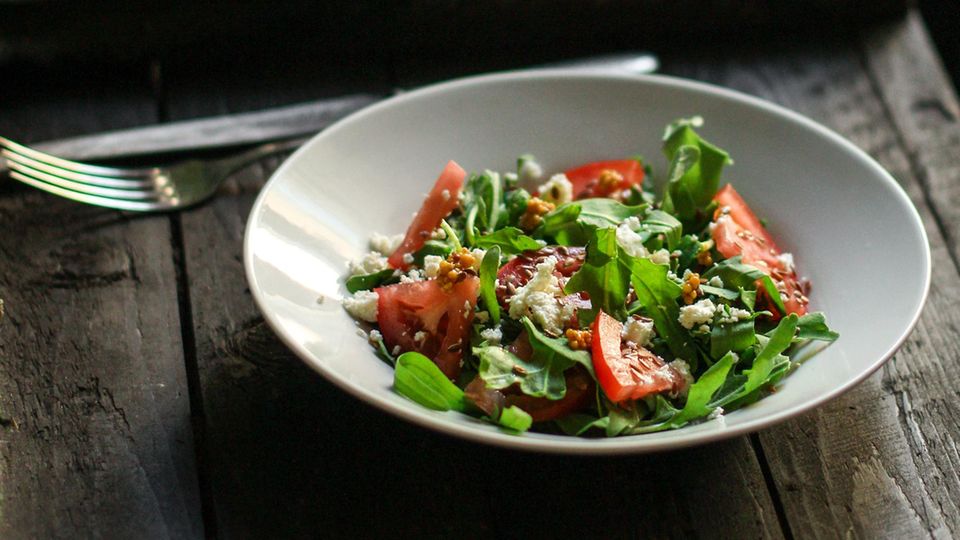 Tomaten-Rucola-Salat