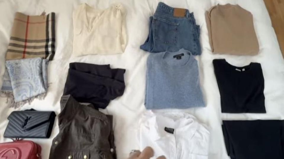 Drei Reihen, neun Kleidungsstücke, zahlreiche Looks.