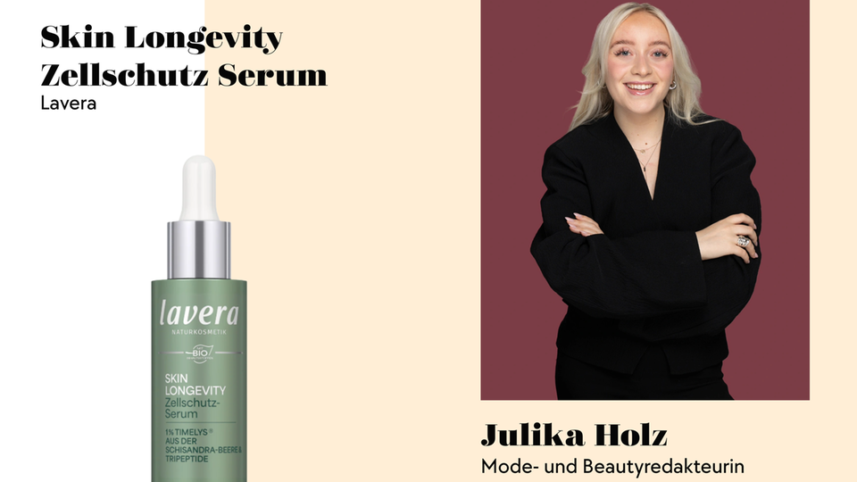 Redakteurin Julika geht mit diesem neuen Serum von Lavera einen Schritt in Richtung Skin Longevity.