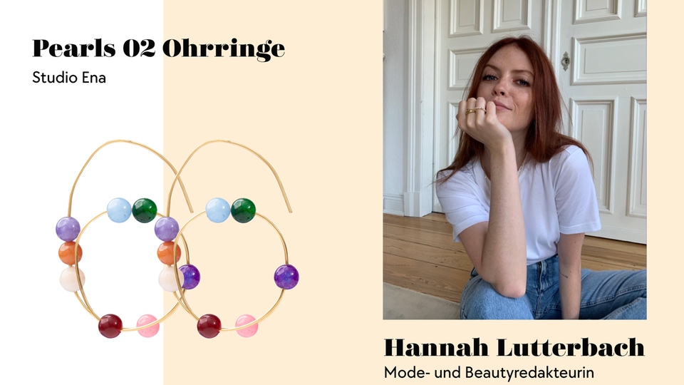 Bunte Farben? Eigentlich nichts für Redakteurin Hannah. Ohrringe mit leuchtenden Kugeln dürfen es sein.