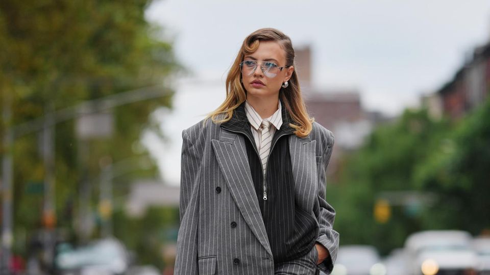 Als Full-on-Look sind Banker Stripes ebenfalls ein absoulter Hingucker.