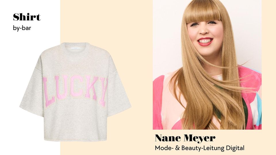 Tolle Farbkombi trifft genialen Schnitt. Das Lucky-Shirt überzeugt!